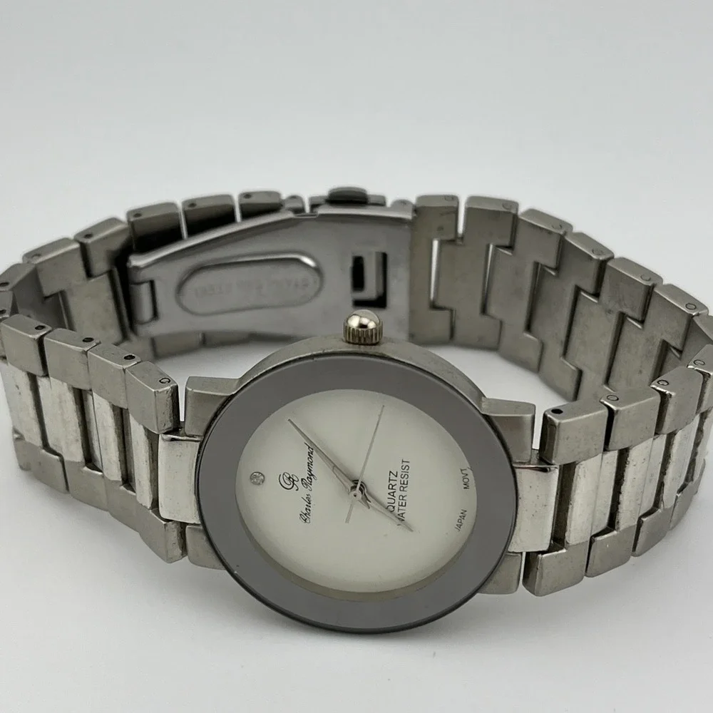 Charles Raymond Watch Men 33mm Case Silver‎ 7.75